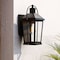 Vaxcel Lexington Aluminum Black Motion Sensor Dusk to Dawn Outdoor Wall Light Clear Glass T0636 - alternate 1